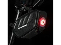 Rockbros C61 Bike Saddle Bag with Smart Rear Light 0.45L - Black Rockbros C61 Bike Saddle Bag with Smart Rear Light 0.45L - Black
