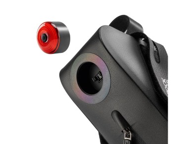 Rockbros AS-078-1 Bicycle Seat Bag with Smart Rear Light 0.8L - Black Rockbros AS-078-1 Bicycle Seat Bag with Smart Rear Light 0.8L - Black