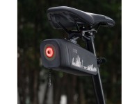 Rockbros AS-141 Lightweight Bicycle Seat Bag with Smart Rear Light - Black Rockbros AS-141 Lightweight Bicycle Seat Bag with Smart Rear Light - Black