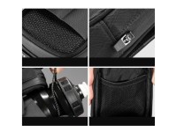Bolsa de selim para bicicleta Rockbros P010 de 0,2L com suporte para garrafa de 0,6L - Preta