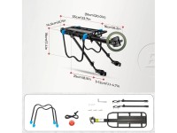 Rockbros Shelves HJ10010 Quick-Mount Bike Rack with Reflector - Black Rockbros Shelves HJ10010 Quick-Mount Bike Rack with Reflector - Black