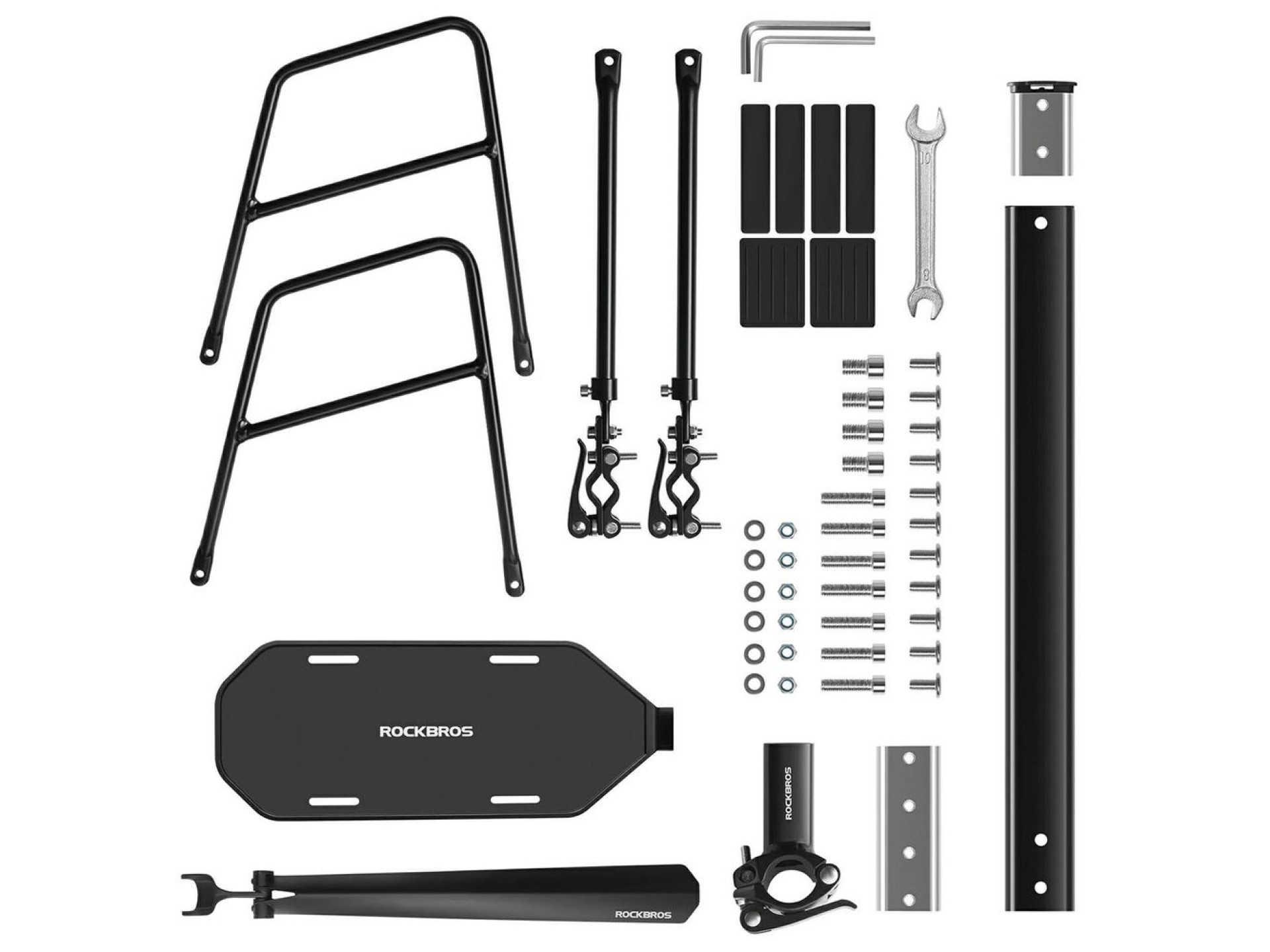 Suporte para bicicletas Rockbros RBHJ-1 Black Diamond com para-lama e sistema de fixação rápida para
