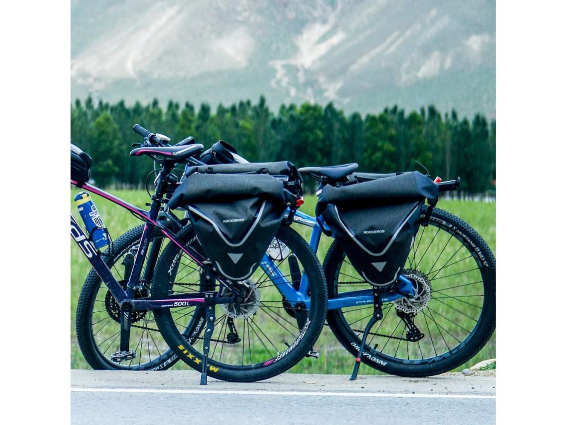 Rockbros AS-001-3BG Waterproof 20L Bike Pannier Rack Bag - Black