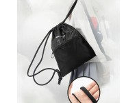 Rockbros D49-2 sports backpack bag with drawstring, zipper pocket and ventilated back 9 l - black Rockbros D49-2 sports backpack bag with drawstring, zipper pocket and ventilated back 9 l - black