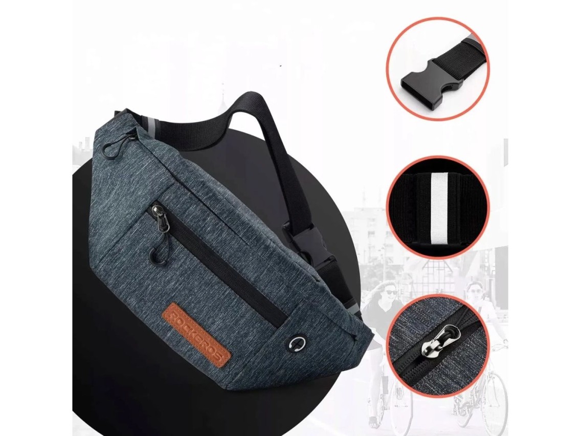 Rockbros H33 Bike Hip Bag 1.5L - Gray