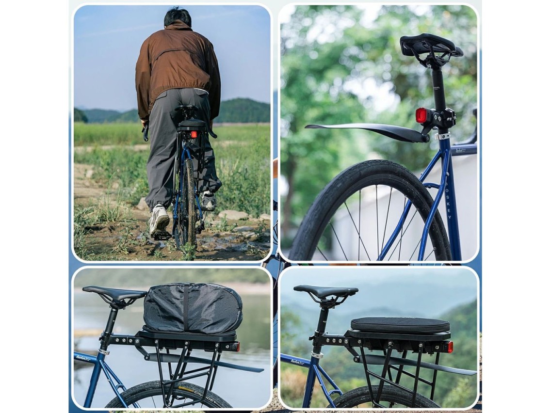 Suporte para bicicletas Rockbros RBHJ-1 Black Diamond com para-lama e sistema de fixação rápida para