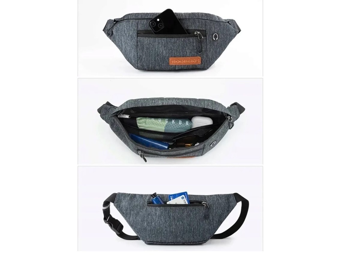 Rockbros H33 Bike Hip Bag 1.5L - Gray