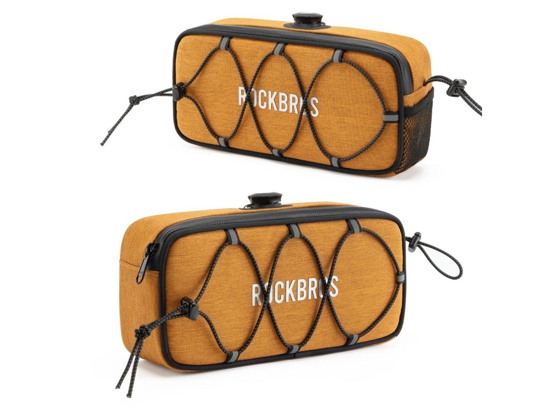 Bolsa de guidão para bicicleta Rockbros TL001 ROAD TO SKY 1.9L à prova d'água - Laranja