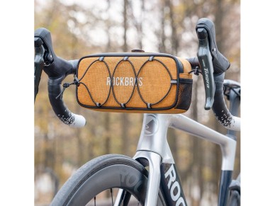 Bolsa de guid�o para bicicleta Rockbros TL001 ROAD TO SKY 1.9L � prova d'�gua - Laranja