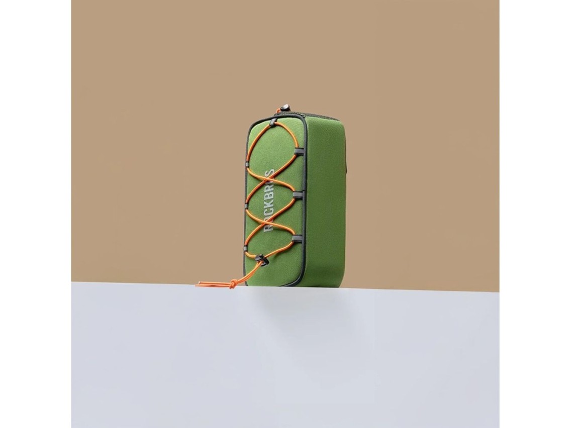 Bolsa de guidão impermeável Rockbros TL001 ROAD TO SKY 1.9L para bicicleta - Verde