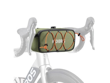 Bolsa de guid�o imperme�vel Rockbros TL001 ROAD TO SKY 1.9L para bicicleta - Verde