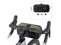 Bolsa de guidão impermeável Rockbros TL001 ROAD TO SKY 1.9L para bicicleta - Verde Bolsa de guidão impermeável Rockbros TL001 ROAD TO SKY 1.9L para bicicleta - Verde