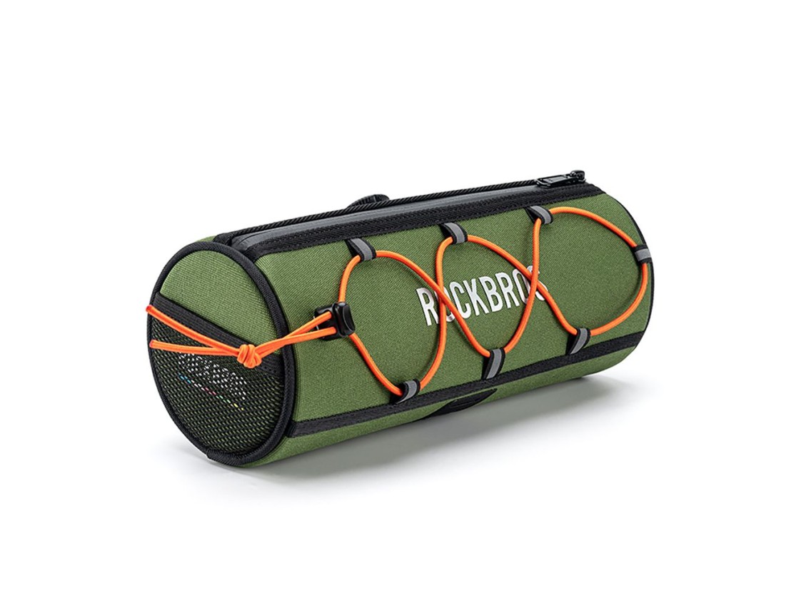 Bolsa de guidão para bicicleta Rockbros TL002 ROAD TO SKY 1.5L à prova d'água - Verde