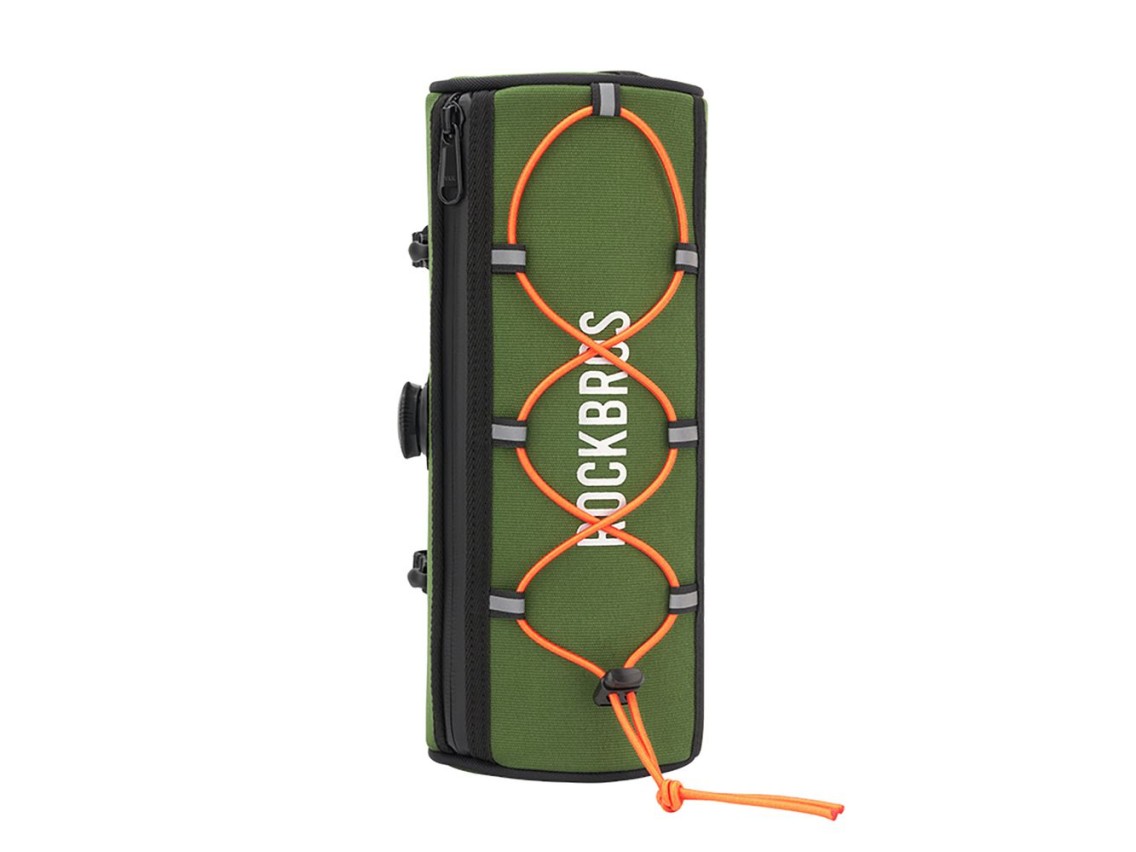 Bolsa de guidão para bicicleta Rockbros TL002 ROAD TO SKY 1.5L à prova d'água - Verde
