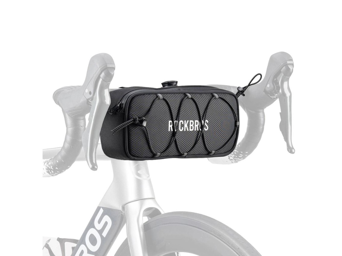 Rockbros TL001 ROAD TO SKY 1.9L Waterproof Handlebar Bike Bag - Black
