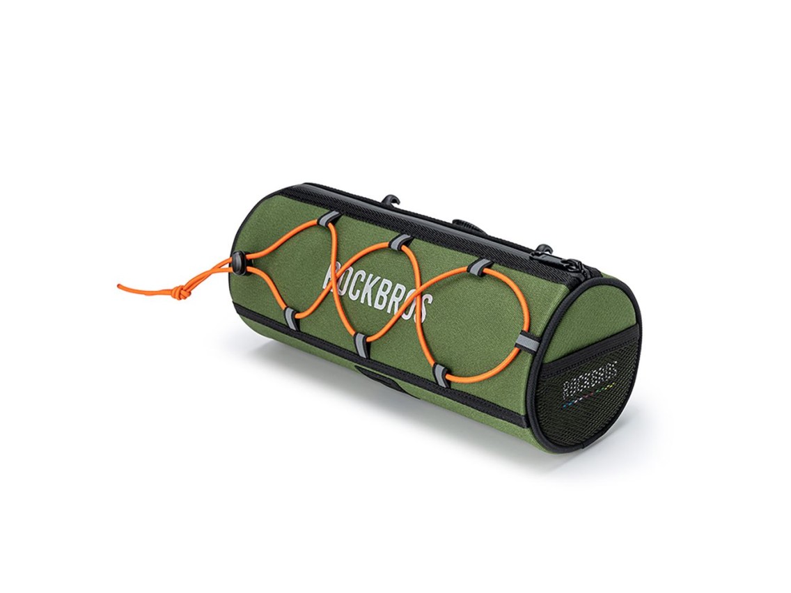 Bolsa de guidão para bicicleta Rockbros TL002 ROAD TO SKY 1.5L à prova d'água - Verde
