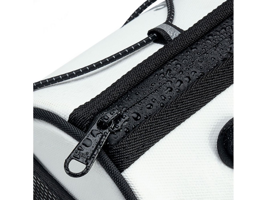 Bolsa de guidão impermeável Rockbros TL002 ROAD TO SKY 1.5L para bicicleta - Branca