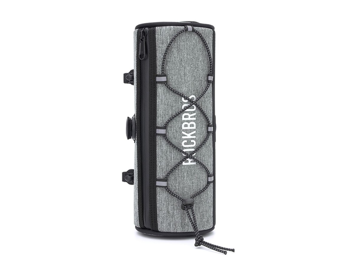 Bolsa de guidão impermeável Rockbros TL002 ROAD TO SKY 1.5L para bicicleta - Cinza