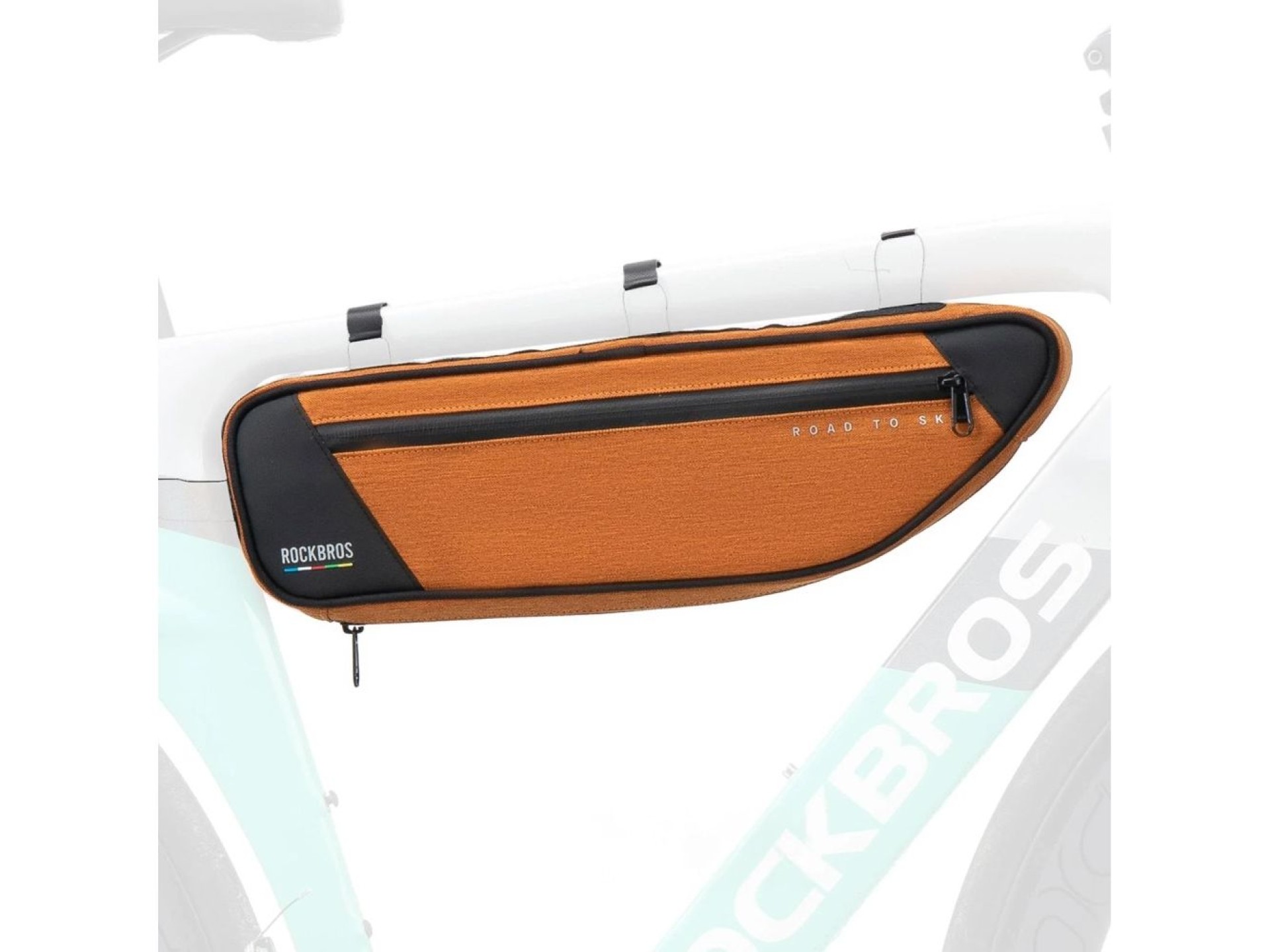 Bolsa de quadro impermeável Rockbros TL003 ROAD TO SKY 2L - Laranja