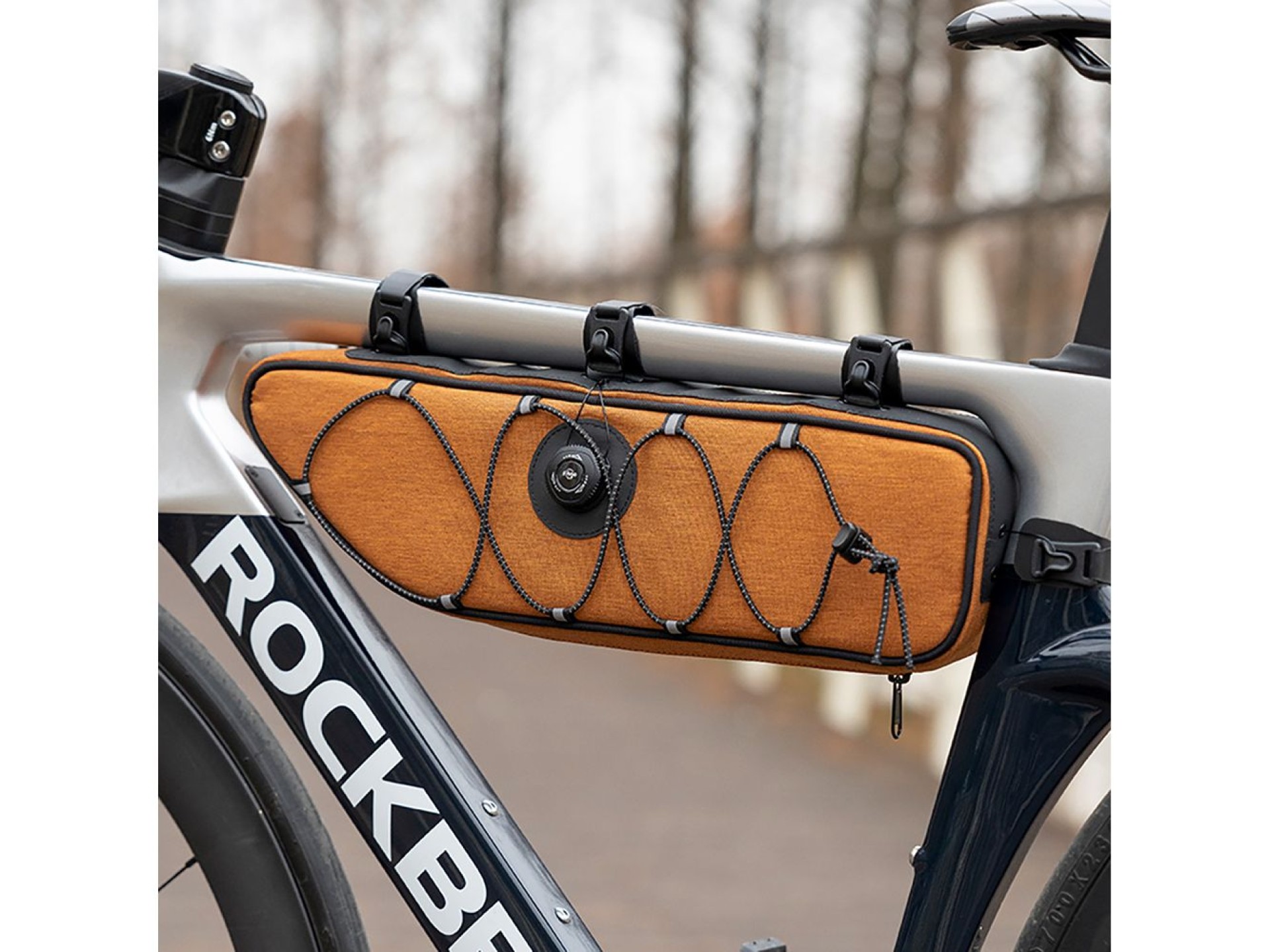Bolsa de quadro impermeável Rockbros TL003 ROAD TO SKY 2L - Laranja