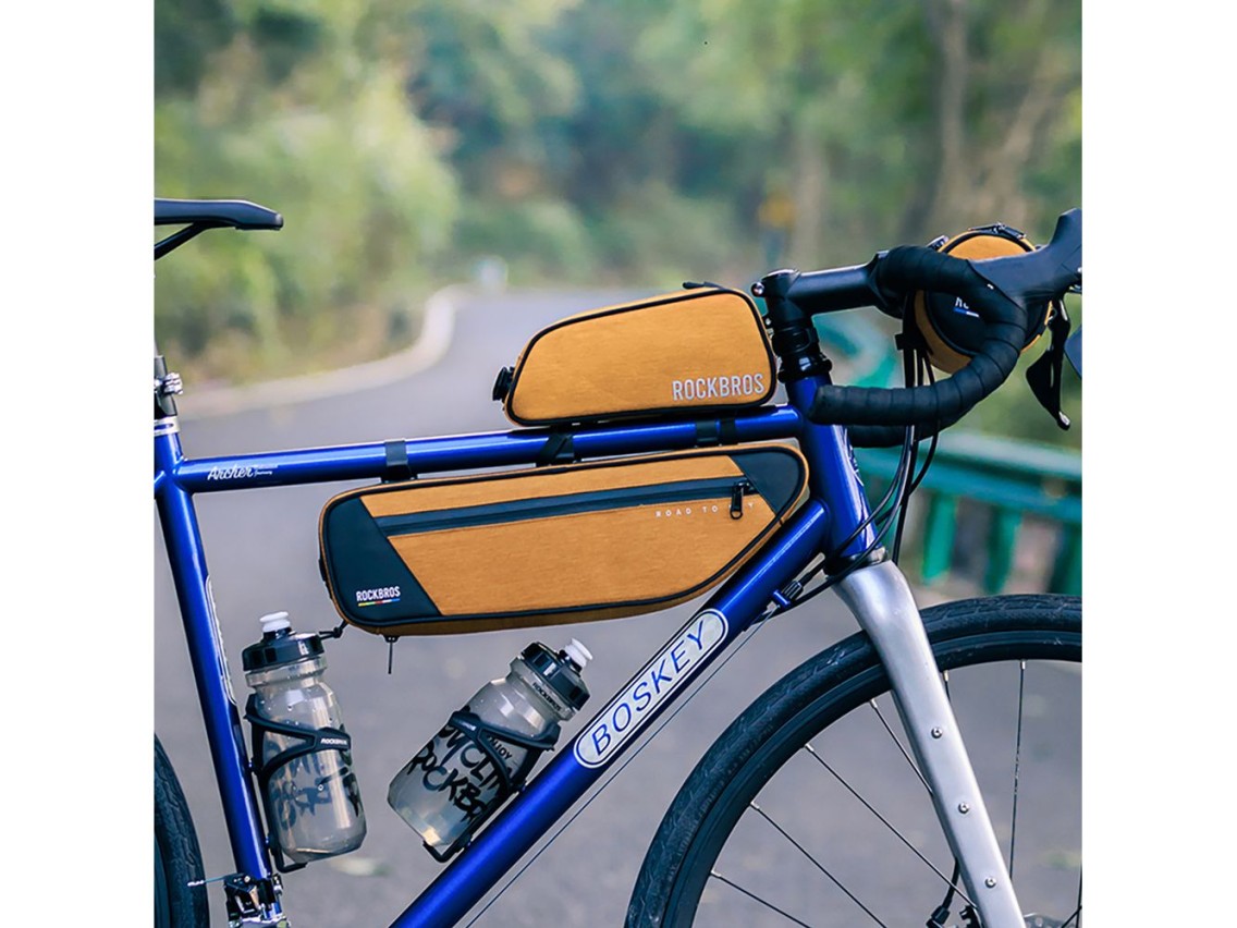 Bolsa de quadro imperme�vel Rockbros TL003 ROAD TO SKY 2L - Laranja