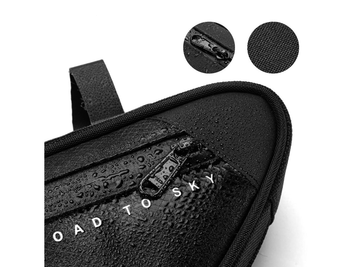 Bolsa para cuadro Rockbros TL003 ROAD TO SKY 2L Impermeable - Negra