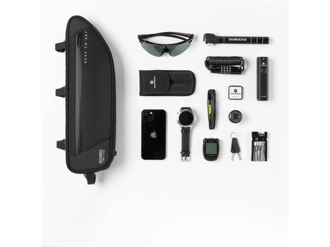 Bolsa para cuadro Rockbros TL003 ROAD TO SKY 2L Impermeable - Negra