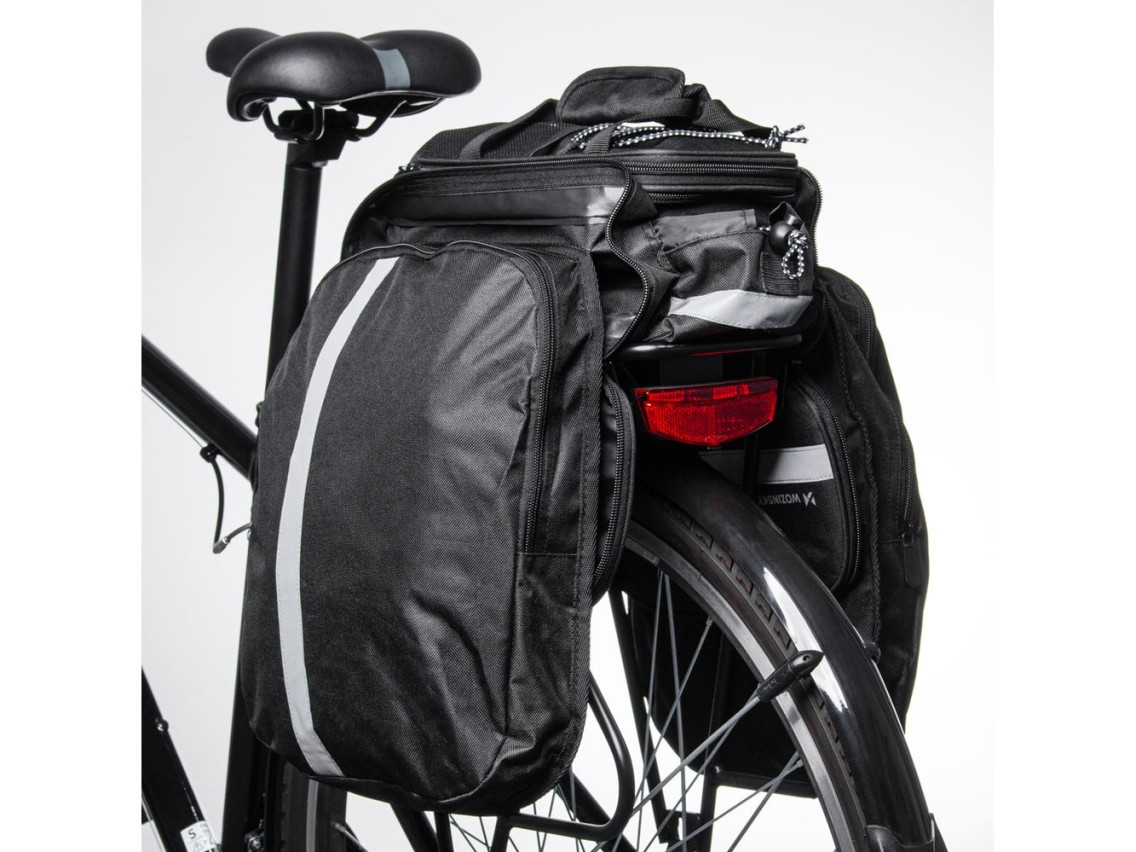 Bolsa para bicicleta Wozinsky WBB36BK de 27 litros - Negra
