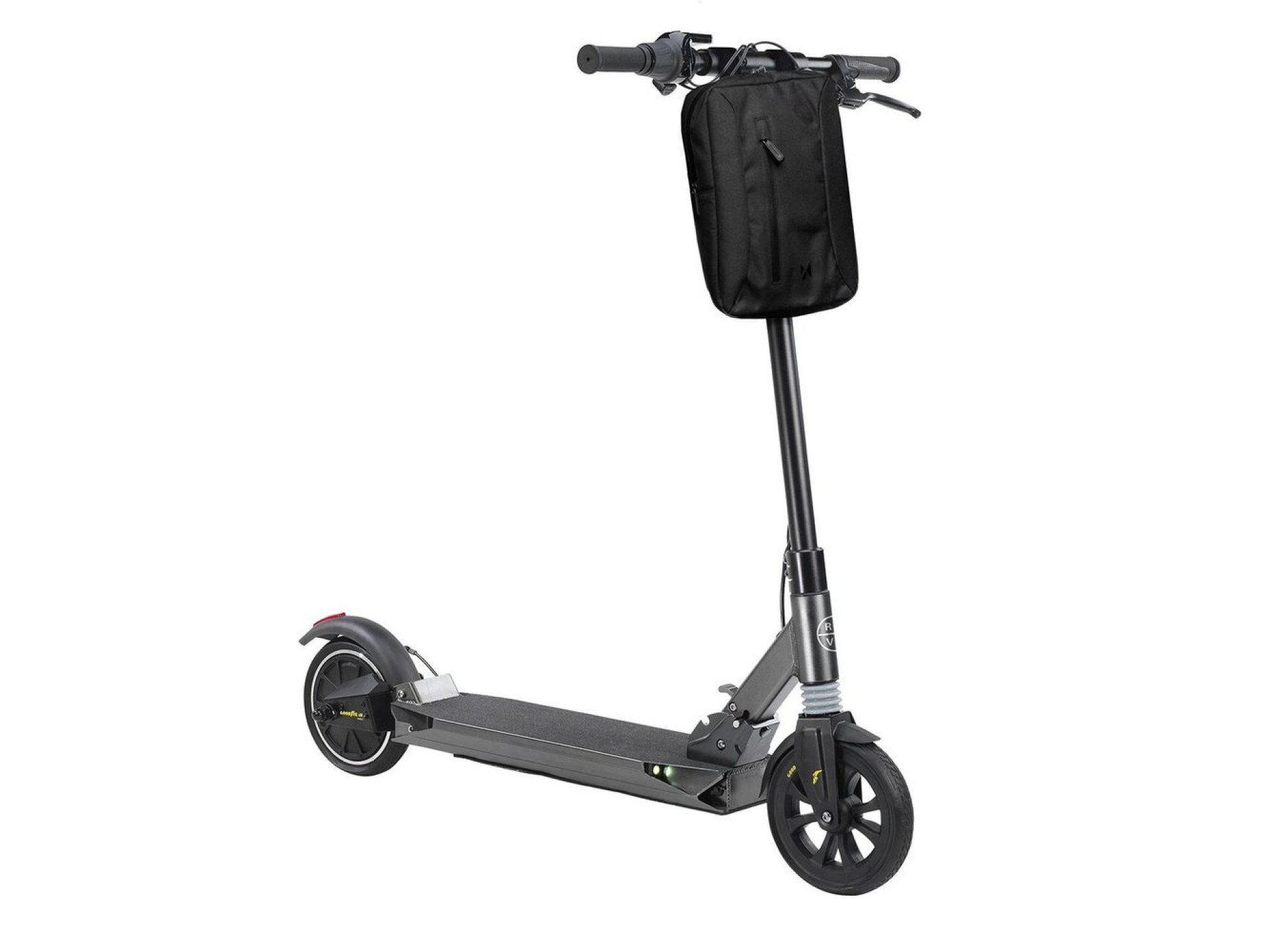 Bolsa esportiva para guidão de patinete Wozinsky WSB6GR com alça de ombro, 5L - Cinza