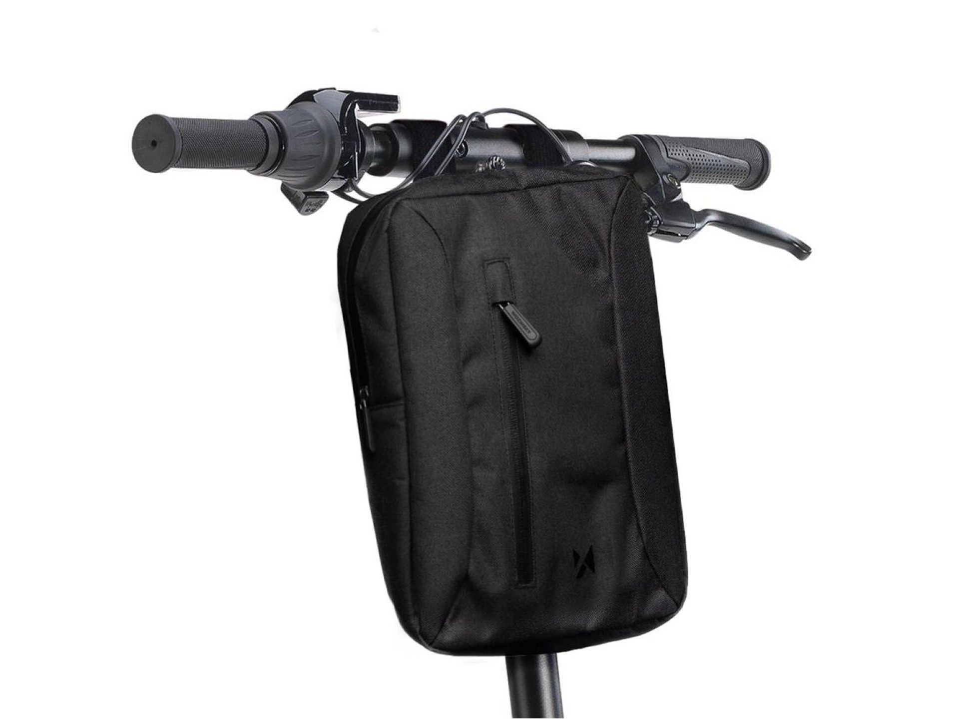 Bolsa esportiva para guidão de patinete Wozinsky WSB6GR com alça de ombro, 5L - Cinza