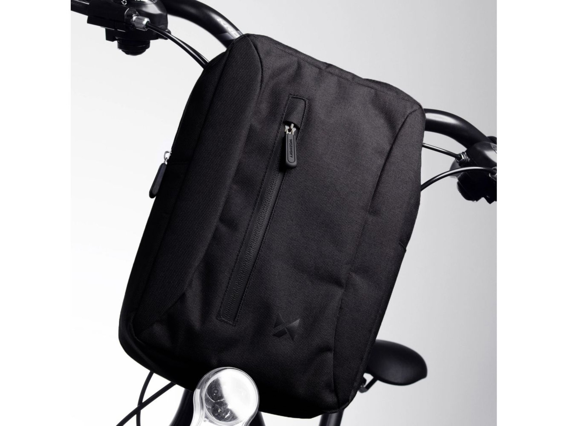 Bolsa esportiva para guidão de patinete Wozinsky WSB6GR com alça de ombro, 5L - Cinza