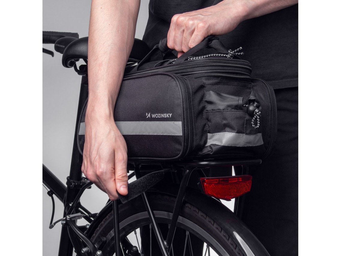 Bolsa para bicicleta Wozinsky WBB36BK de 27 litros - Negra