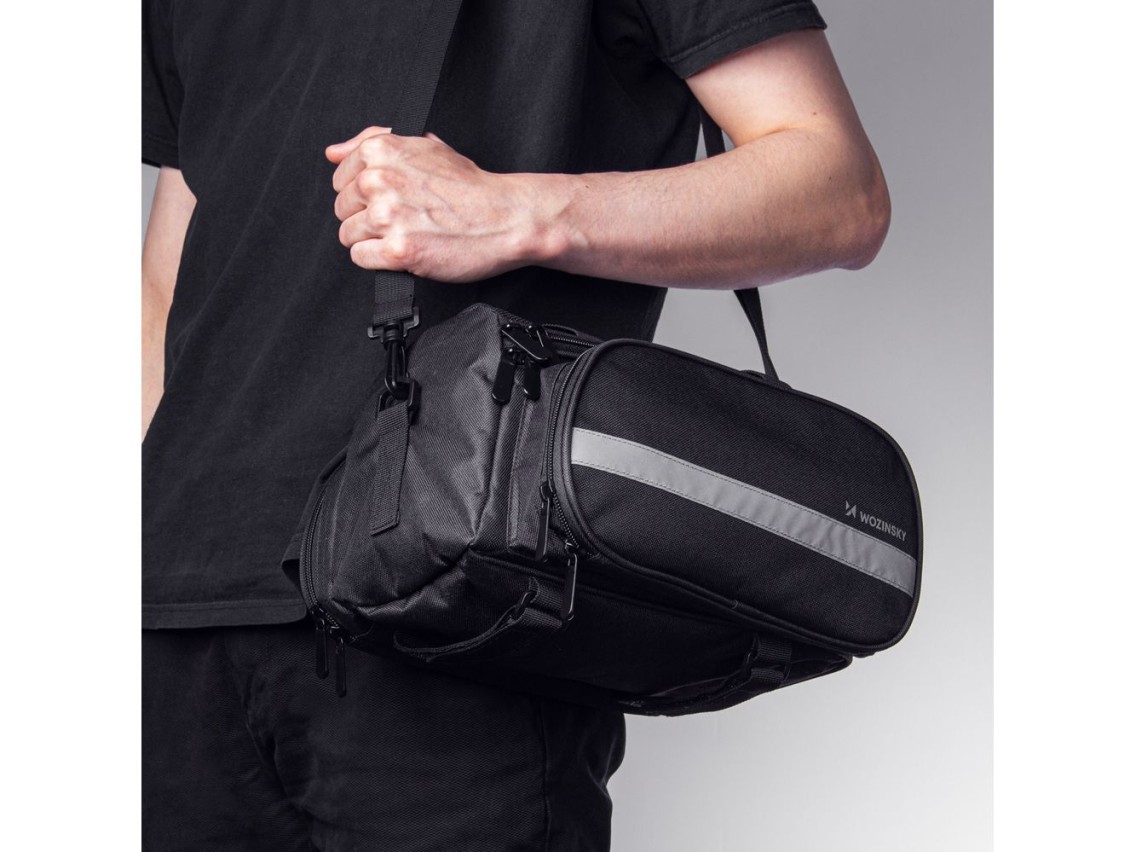 Bolsa para bicicleta Wozinsky WBB36BK de 27 litros - Negra