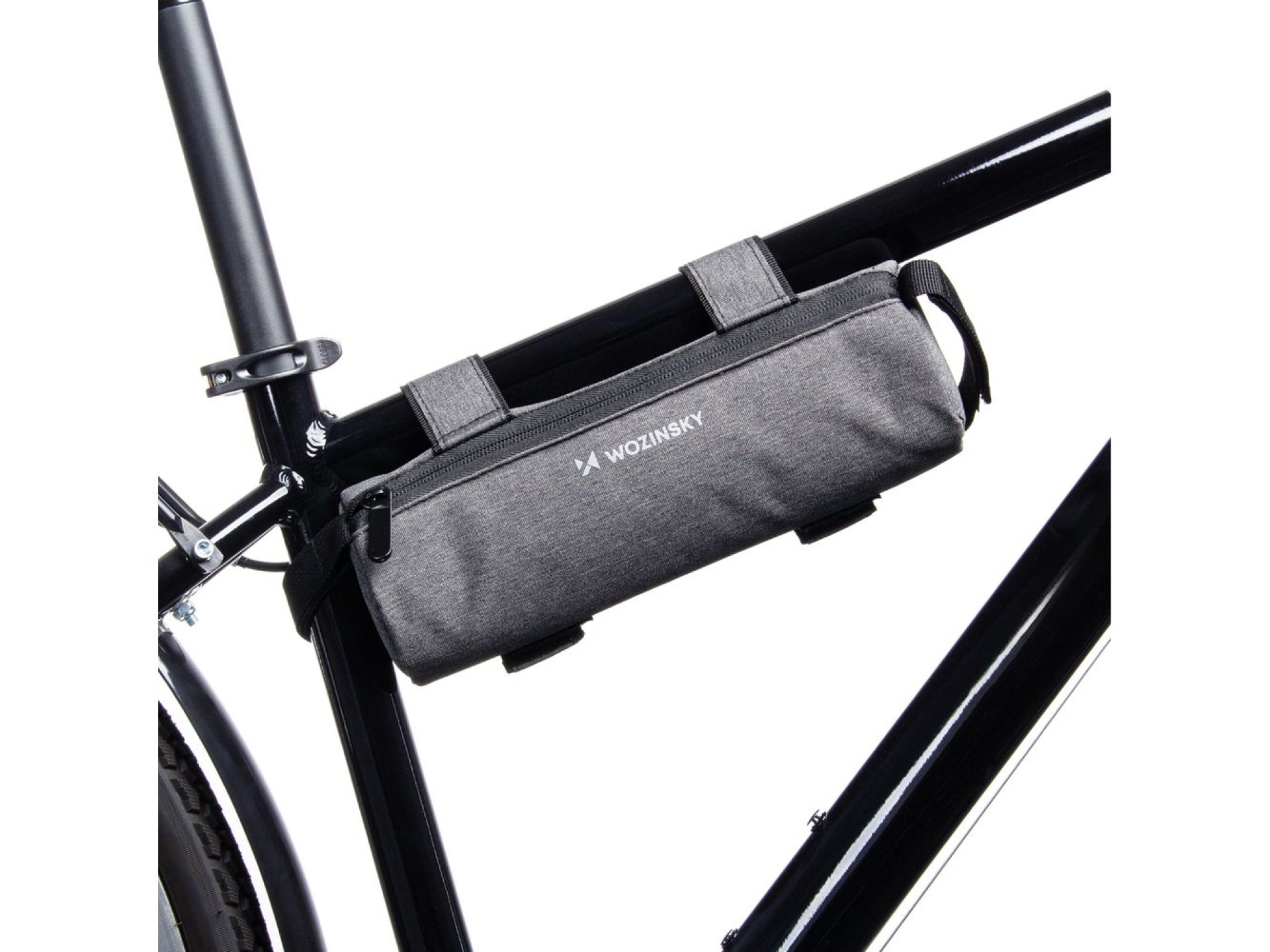 Bolsa para bicicleta Wozinsky WBB37GRB com isolamento térmico - cinza