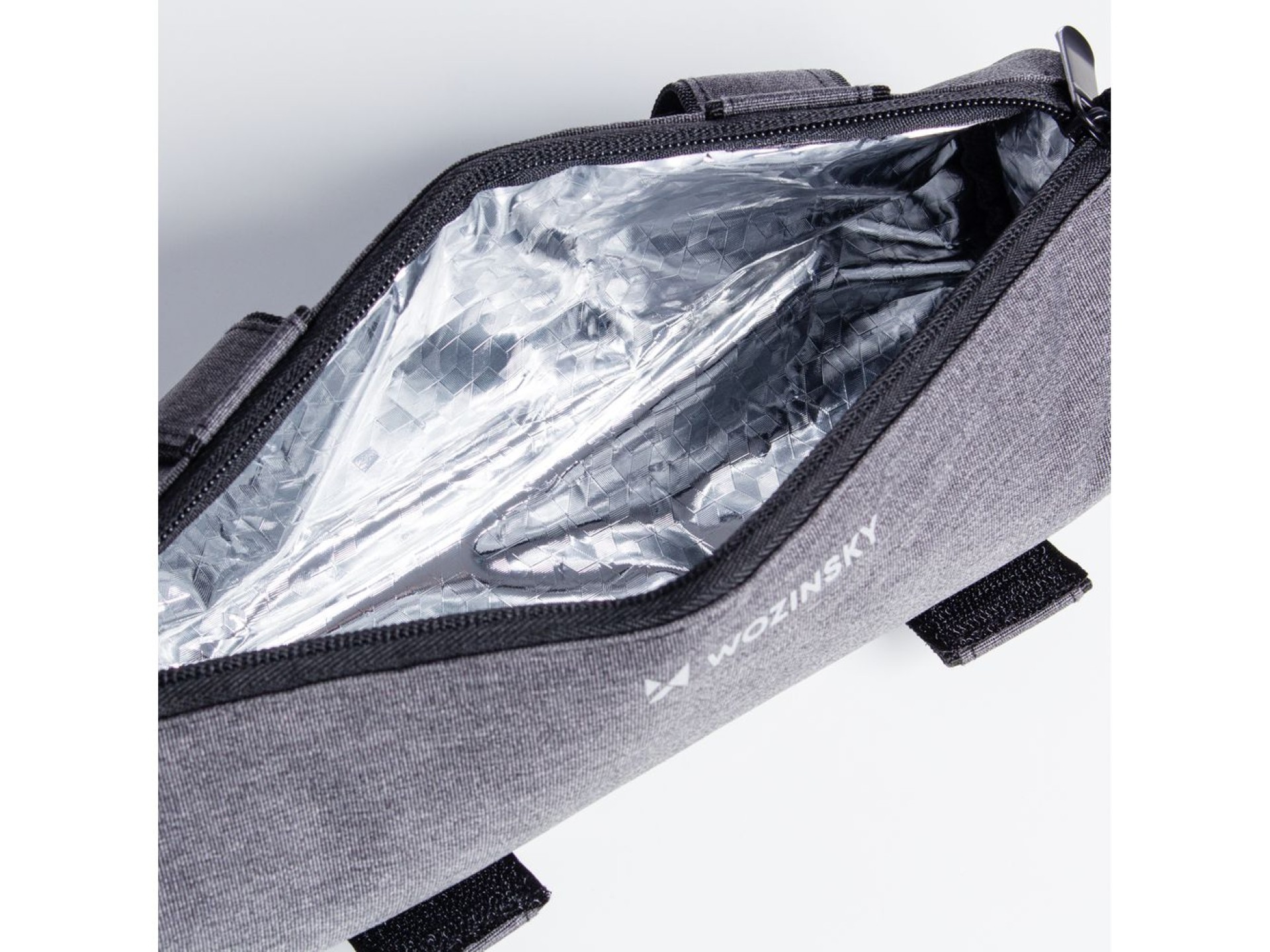 Bolsa para bicicleta Wozinsky WBB37GRB com isolamento térmico - cinza