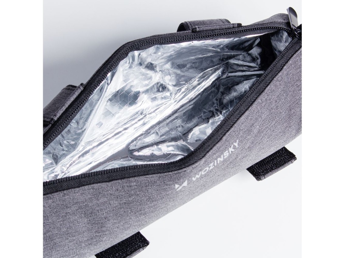 Bolsa para bicicleta Wozinsky WBB37GRB con aislamiento térmico - gris