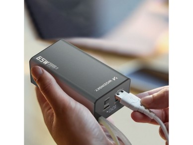 Powerbank Wozinsky K65+ 65W 30000mAh 2x USB-C, 1x USB-A 65W - gris Powerbank Wozinsky K65+ 65W 30000mAh 2x USB-C, 1x USB-A 65W - gris