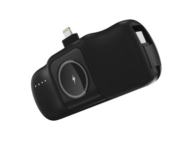 Wozinsky WF16-YLS 5000mAh 15W Lightning Mini Power Bank with Built-in USB-C Cable and Apple Watch Ch