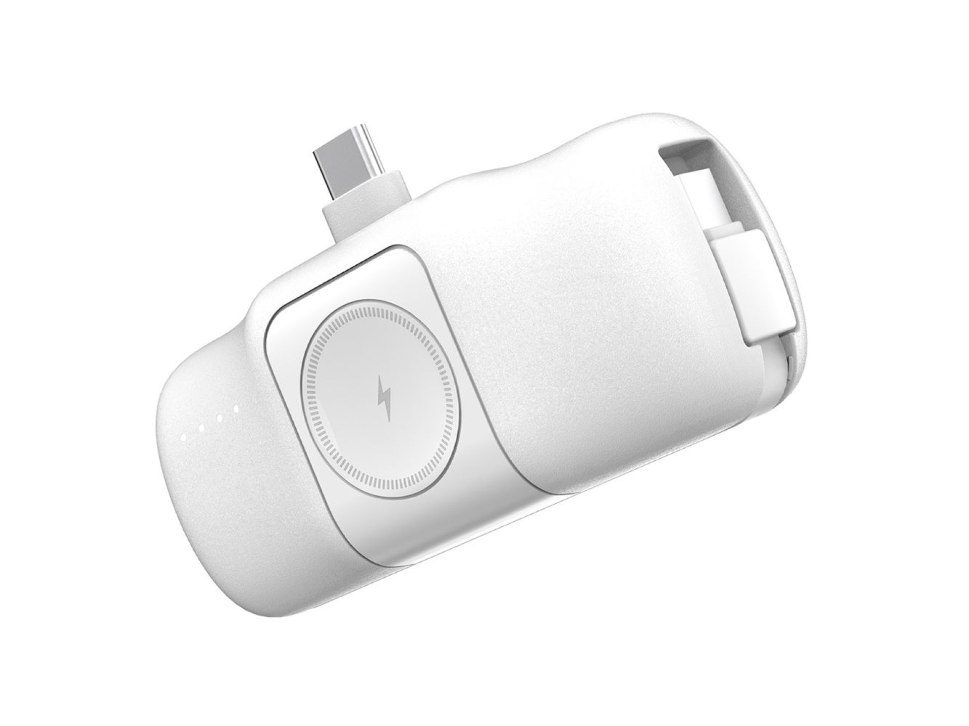 Mini batería externa Wozinsky WF16-YCS de 5000 mAh y 15 W con USB-C, cable USB-C integrado y cargado