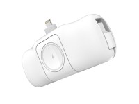 Mini batería externa Wozinsky WF16-YLS de 5000 mAh y 15 W con conector Lightning, cable USB-C integr Mini batería externa Wozinsky WF16-YLS de 5000 mAh y 15 W con conector Lightning, cable USB-C integr