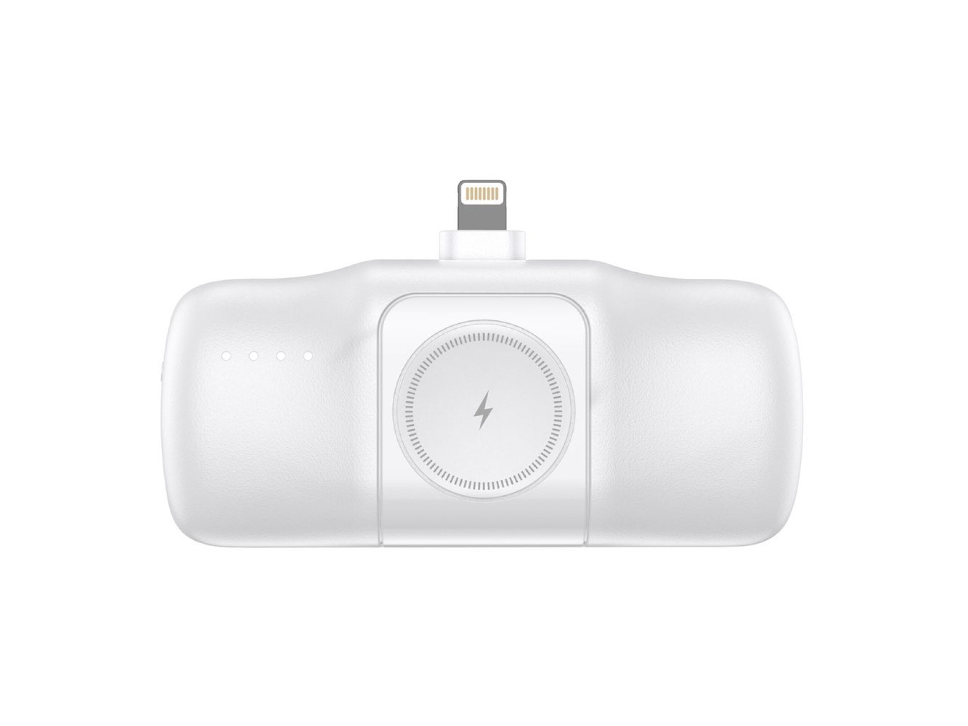 Mini batería externa Wozinsky WF16-YLS de 5000 mAh y 15 W con conector Lightning, cable USB-C integr