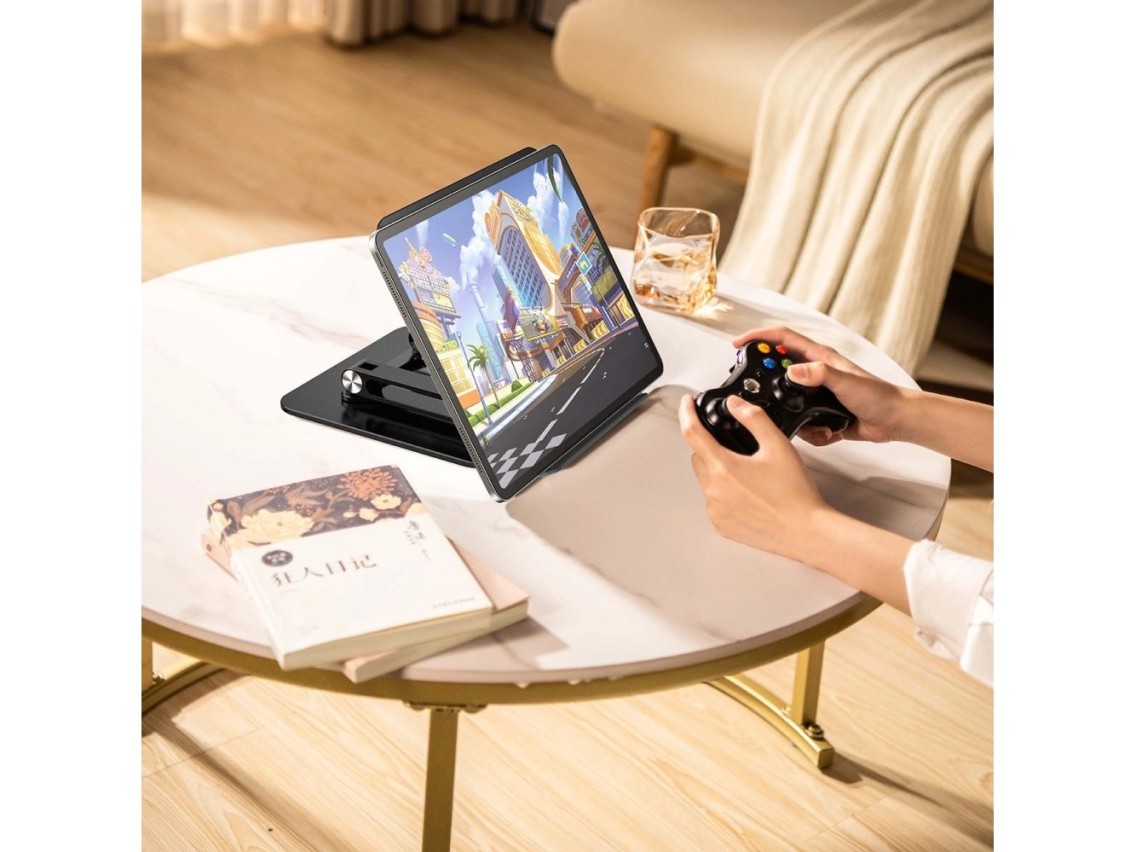 Wozinsky WRS-CPY84SB 360 Aluminum Laptop and Tablet Stand + Free Smartphone Stand - Black