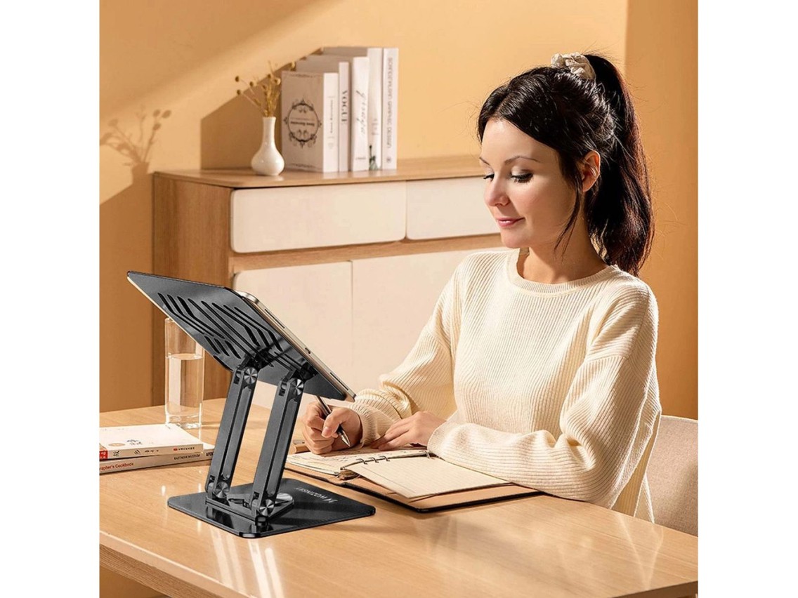 Wozinsky WRS-CPY84SB 360 Aluminum Laptop and Tablet Stand + Free Smartphone Stand - Black