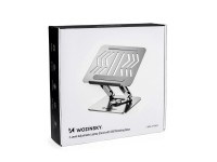 Wozinsky WRS-CPY84SS Aluminum Laptop and Tablet Stand + Free Smartphone Stand - Silver