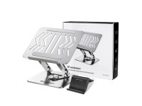 Wozinsky WRS-CPY84SS Aluminum Laptop and Tablet Stand + Free Smartphone Stand - Silver