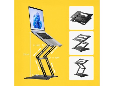 Soporte de aluminio para portátil y tableta Wozinsky WRS-CPY75DSB + Soporte para smartphone de regal Soporte de aluminio para portátil y tableta Wozinsky WRS-CPY75DSB + Soporte para smartphone de regal