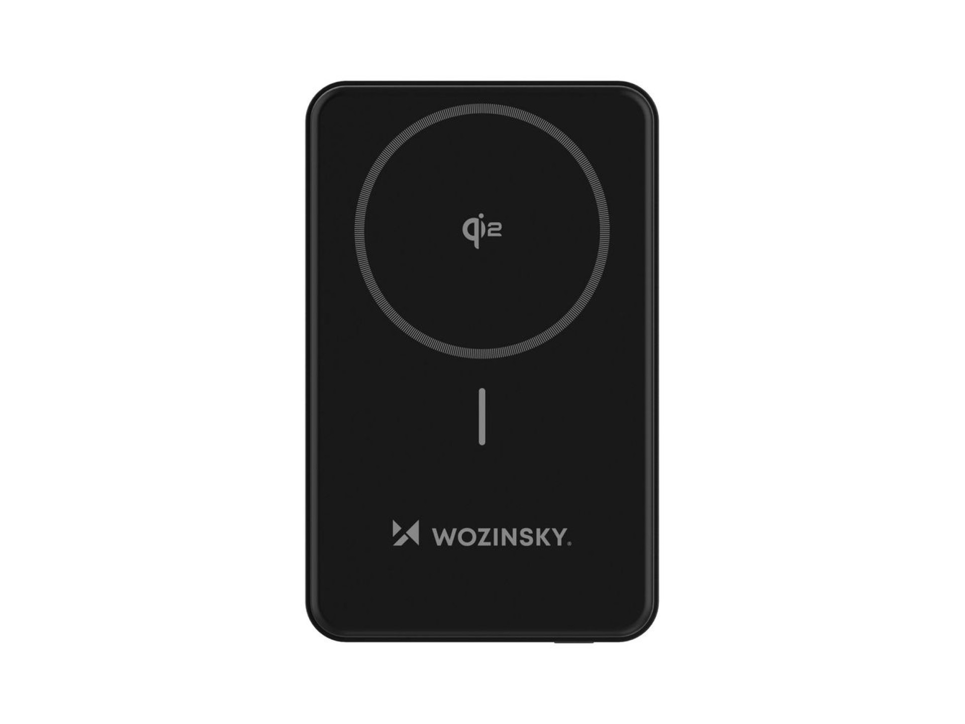 Powerbank Wozinsky WLWP-10KA0Y3S 22.5W PD Qi2 10000 mAh, com suporte, 1x USB-A, 1x USB-C - preto