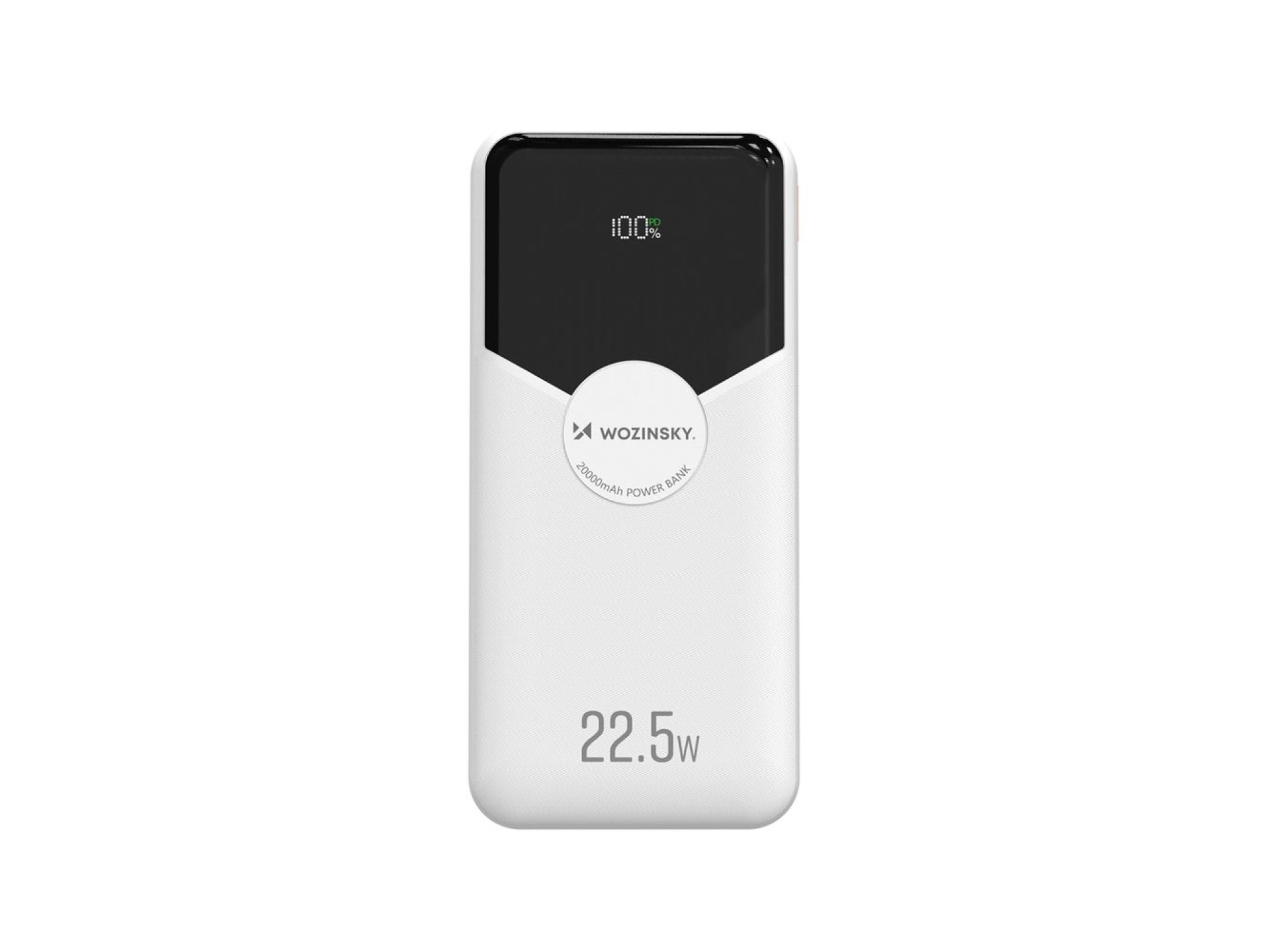 Powerbank Wozinsky WFC-15W de 20000 mAh y 22,5 W PD20W con cables Lightning y USB-C integrados - Bla