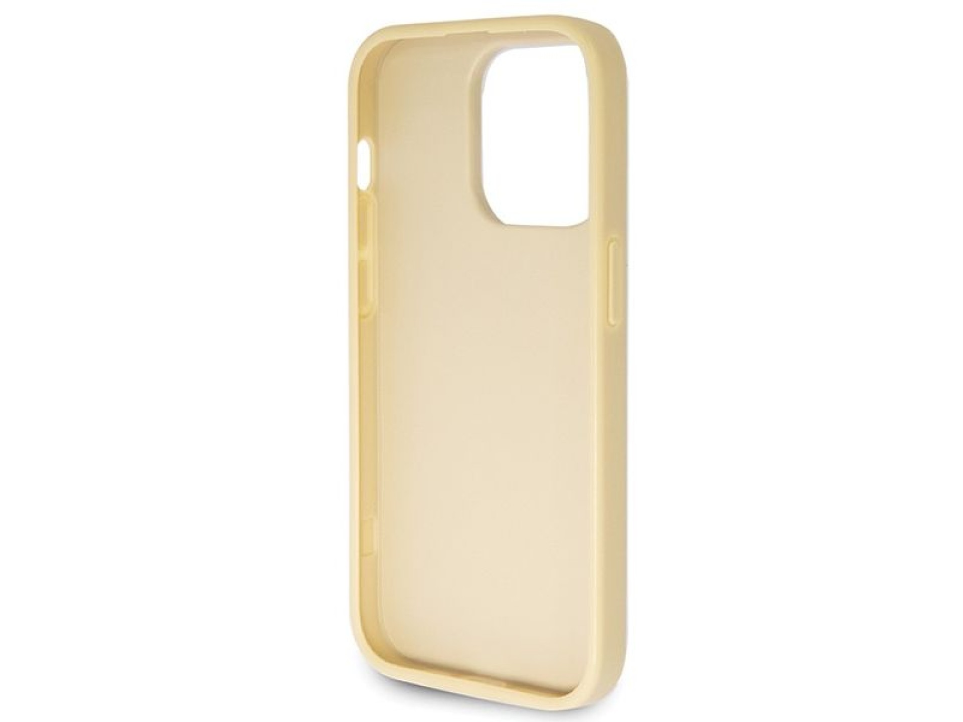 Guess GUHCP14LHG4SGD case for iPhone 14 Pro - gold Glitter Script Big 4G