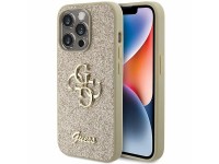Funda Guess Glitter Script Big 4G para iPhone 15 Pro - Dorada Funda Guess Glitter Script Big 4G para iPhone 15 Pro - Dorada